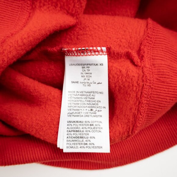 TAYLOR SWIFT "Taylor's Boyfriend 87" red crewneck sweatshirt size XS - Picture 7 of 8